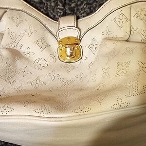 White Louis Vuitton purse